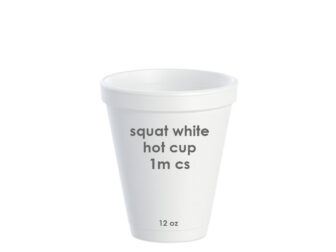 12oz squat white hot cup 1m cs