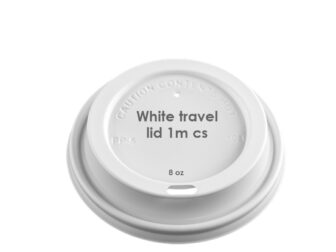 8oz white travel lid 1m cs