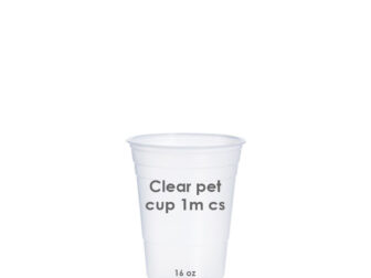16oz clear pet cup 1m cs