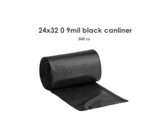 24x32 0 9mil black canliner 500 cs
