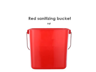6qt red sanitizing bucket