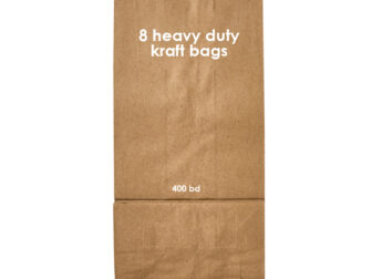 8 heavy duty kraft bags 400 bd