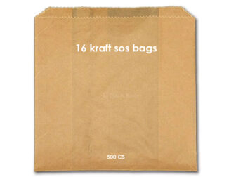 16 kraft sos bags 500 cs