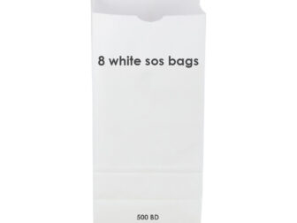 8 white sos bags 500 bd