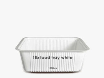 1lb food tray white 1000 cs