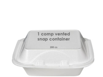 1 comp vented snap container 200 cs